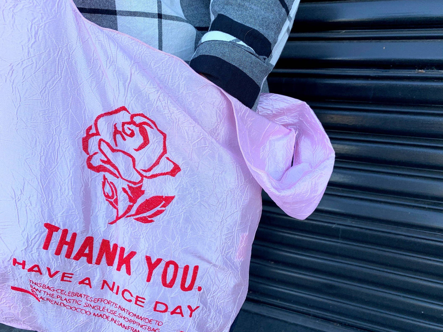 Pink Red Rose Tote