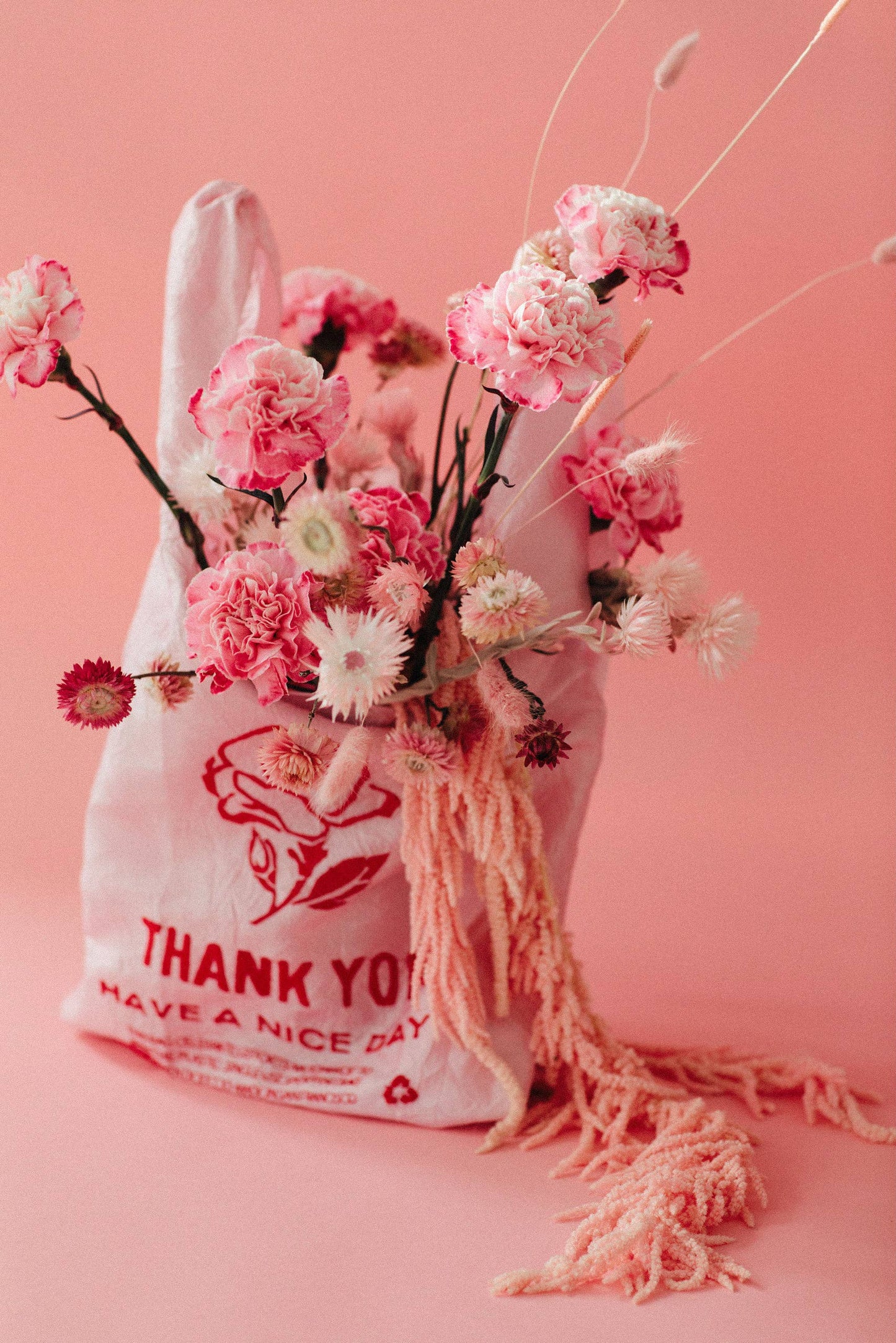 Pink Red Rose Tote