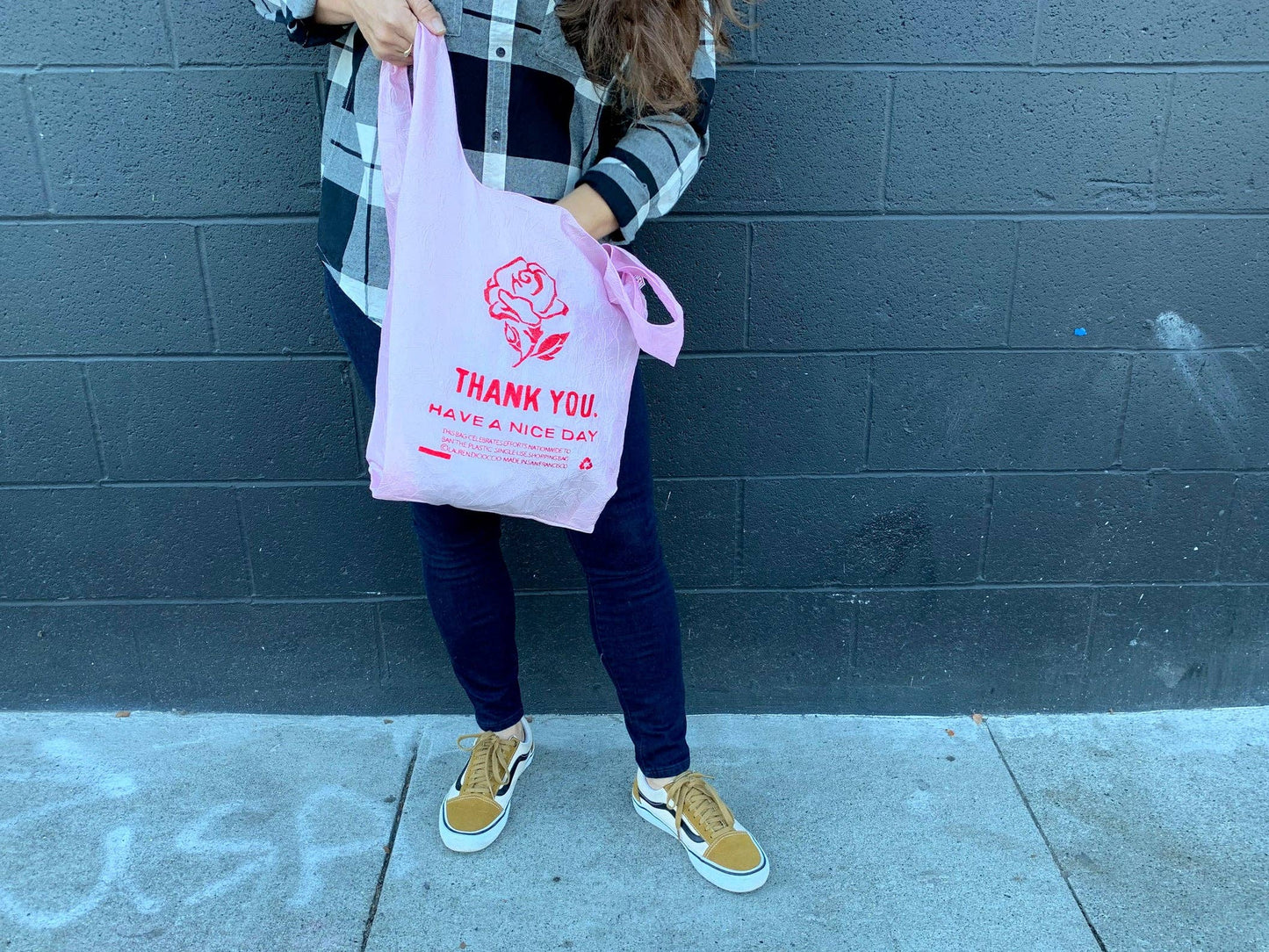 Pink Red Rose Tote