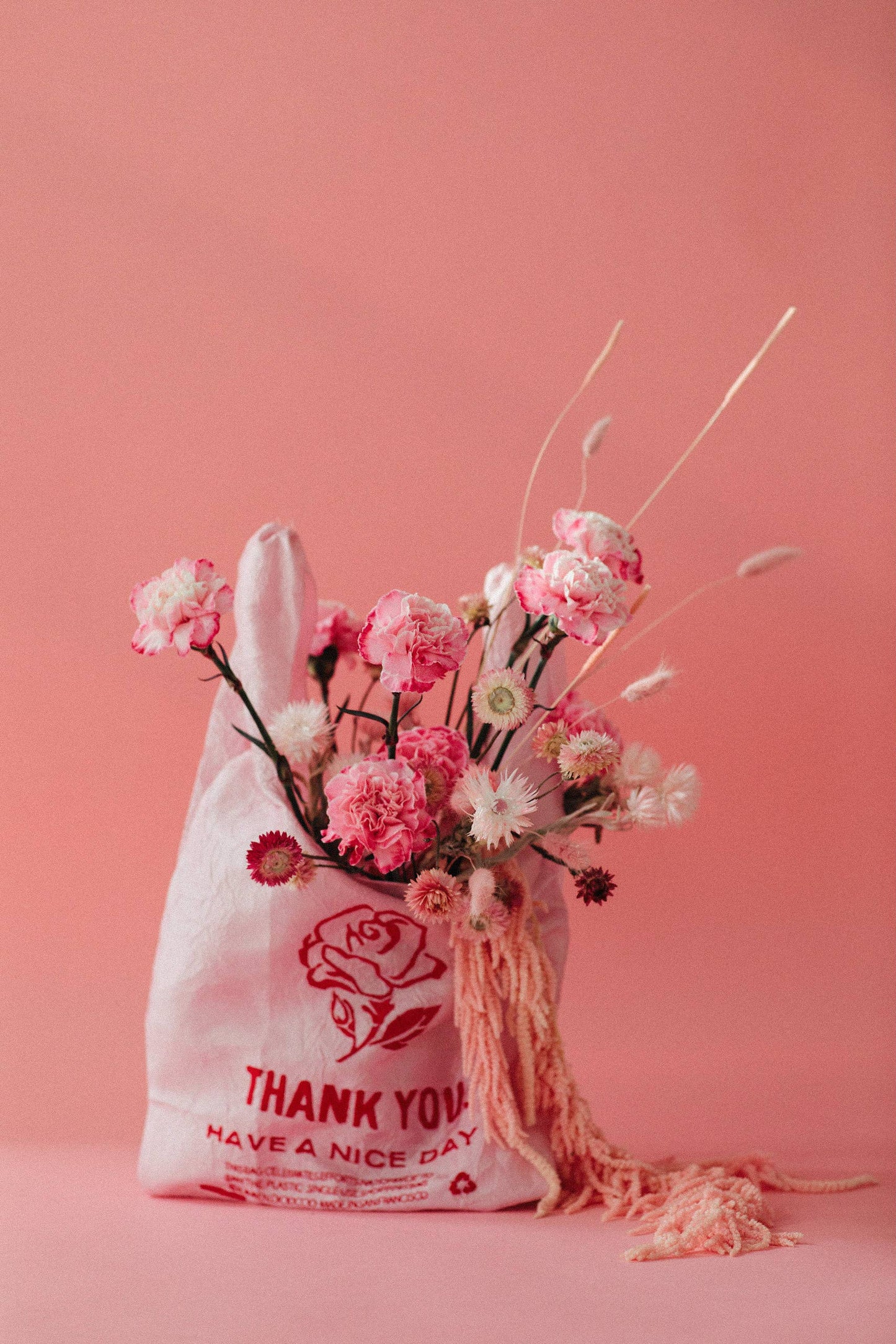 Pink Red Rose Tote