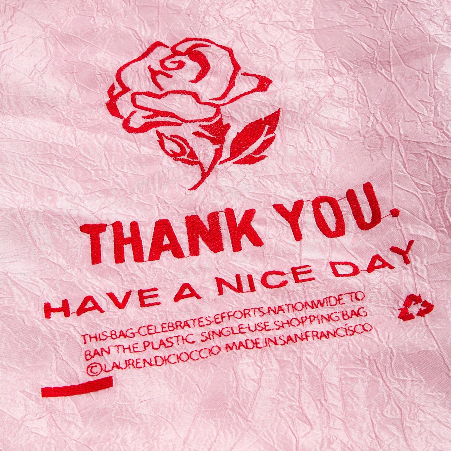 Pink Red Rose Tote